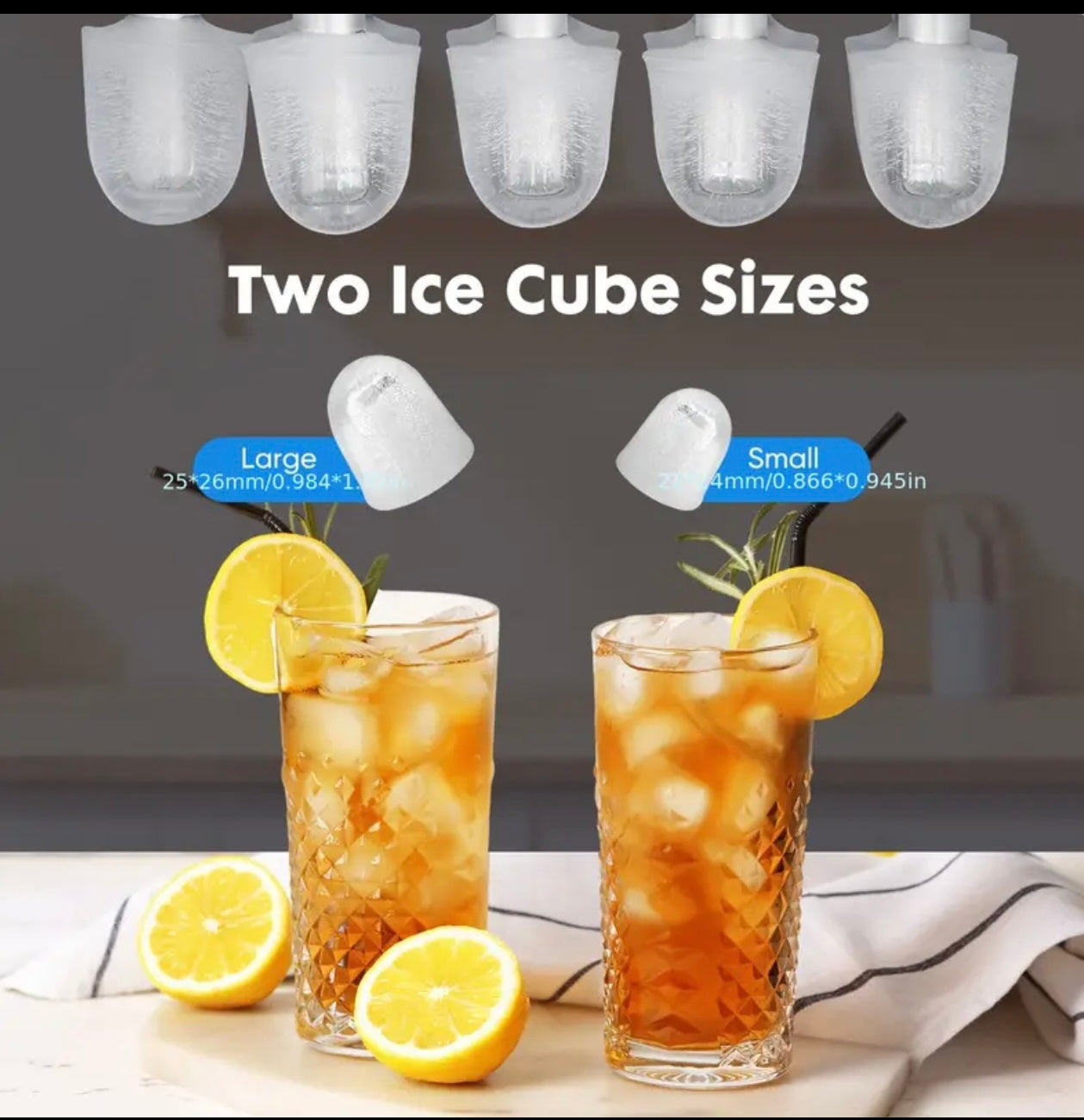 Ice Maker Machine Portable Self-Cleaning Ice Machine Ice Scoop