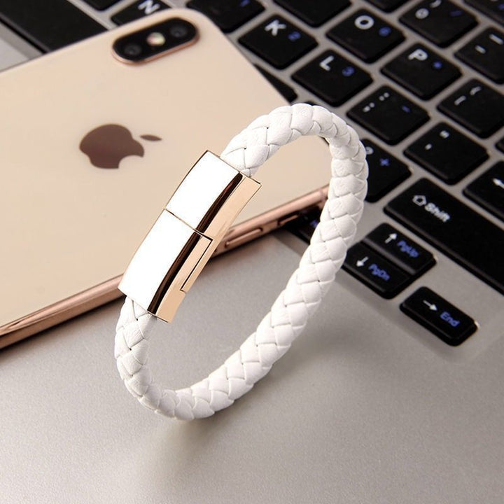 Cinteraβ’ Charger Bracelet USB Charging Cable for iPhone Samsung