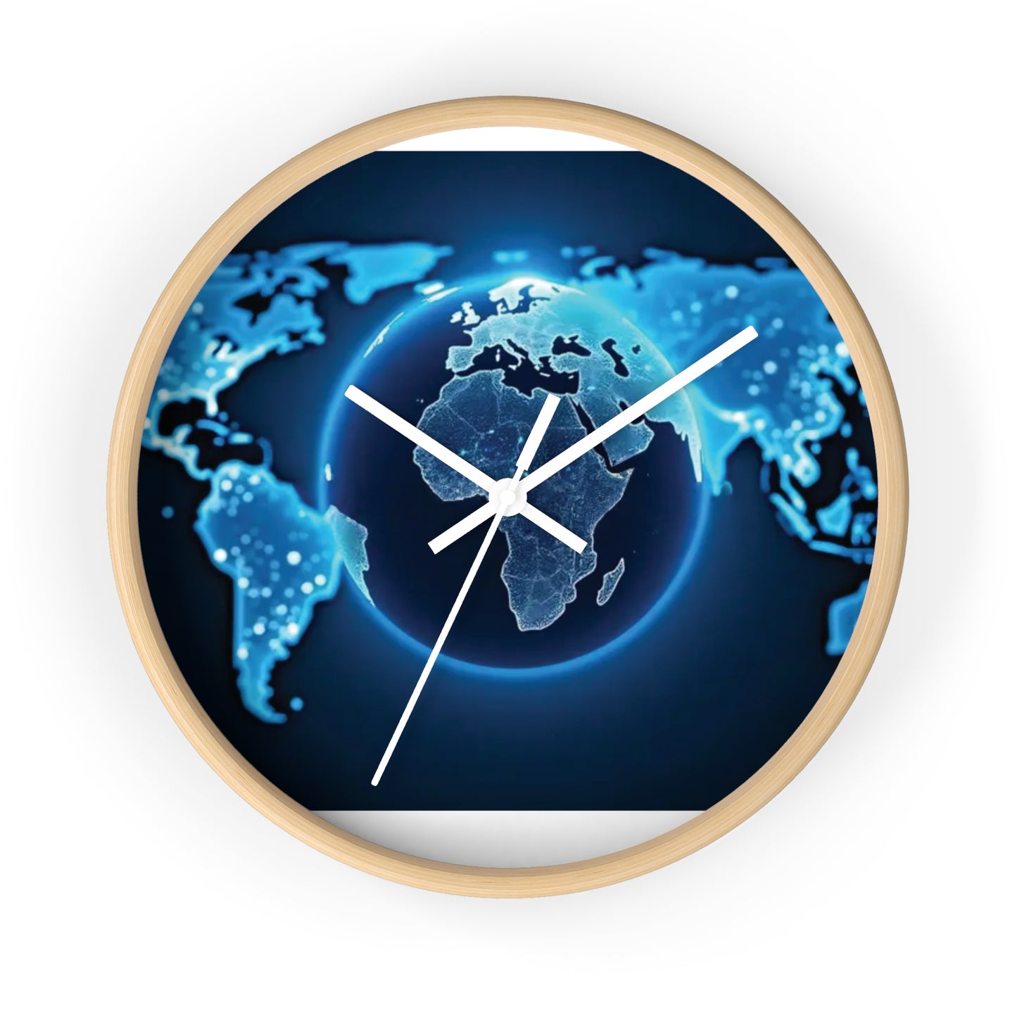 Timing World Map Wall Clock