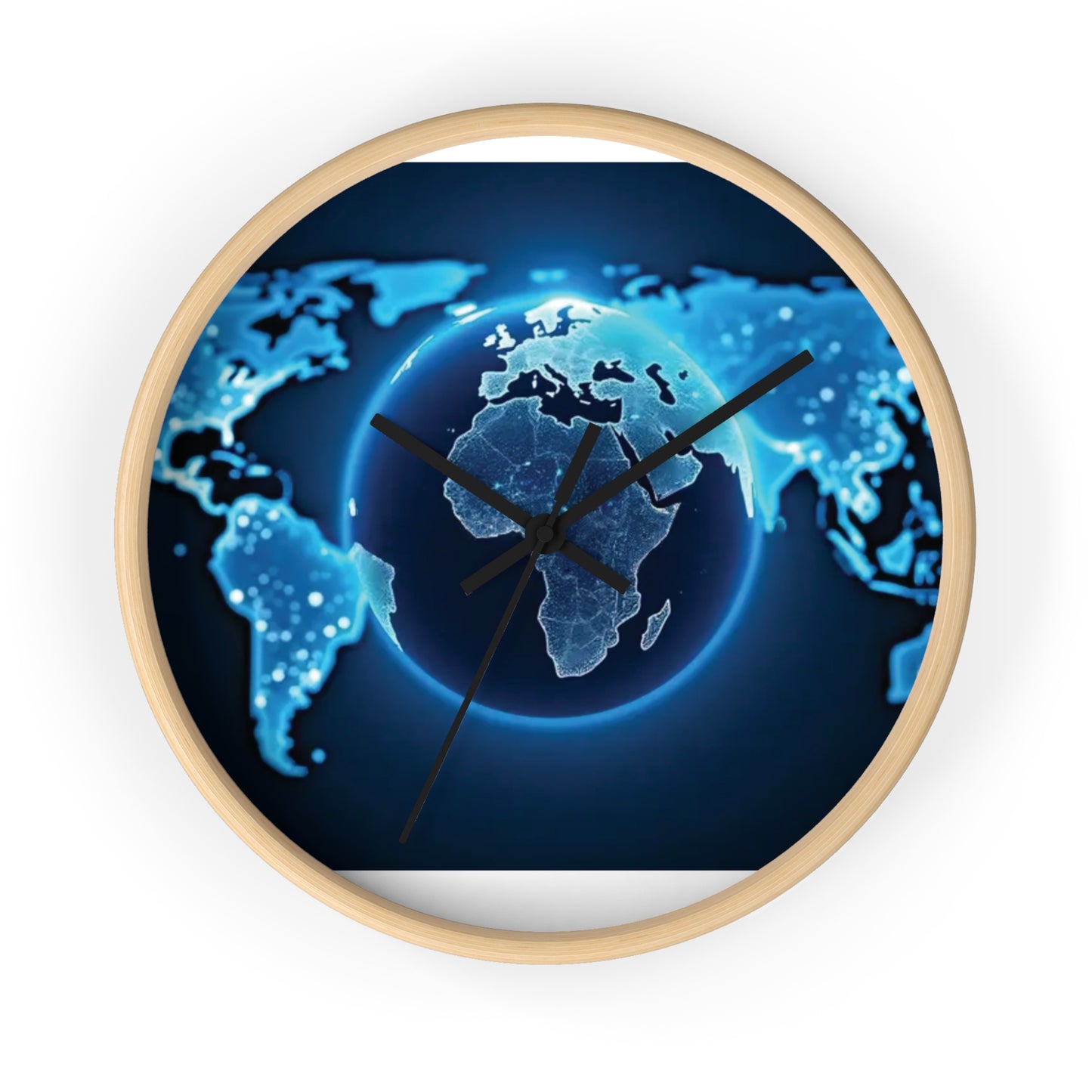 Timing World Map Wall Clock
