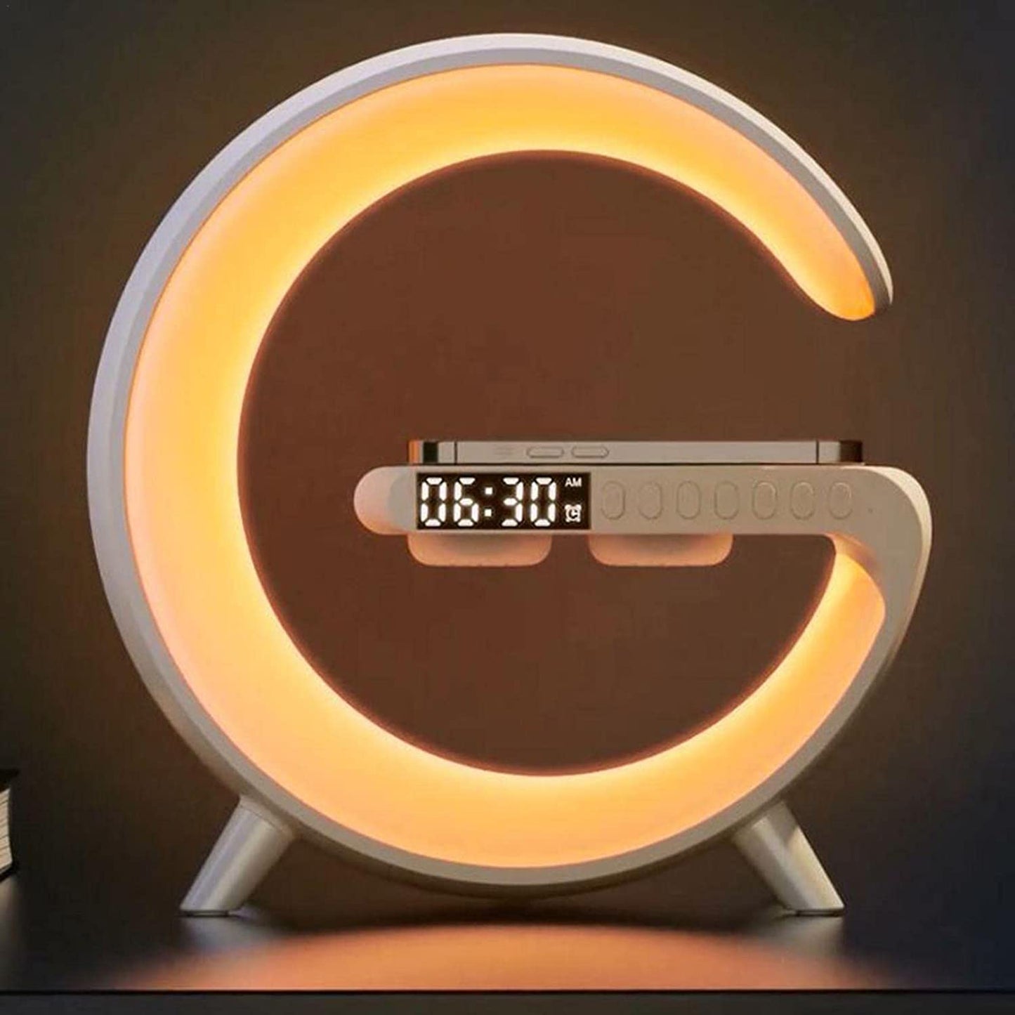 LED Smart Light APP Control Bluetooth Speaker Wireless Charging Lamp