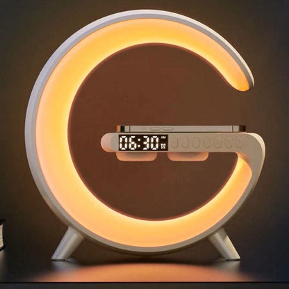LED Smart Light APP Control Bluetooth Speaker Wireless Charging Lamp